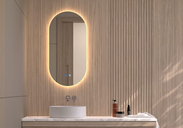 Espejo de baño con luz LED Denia Bruntec principal 5