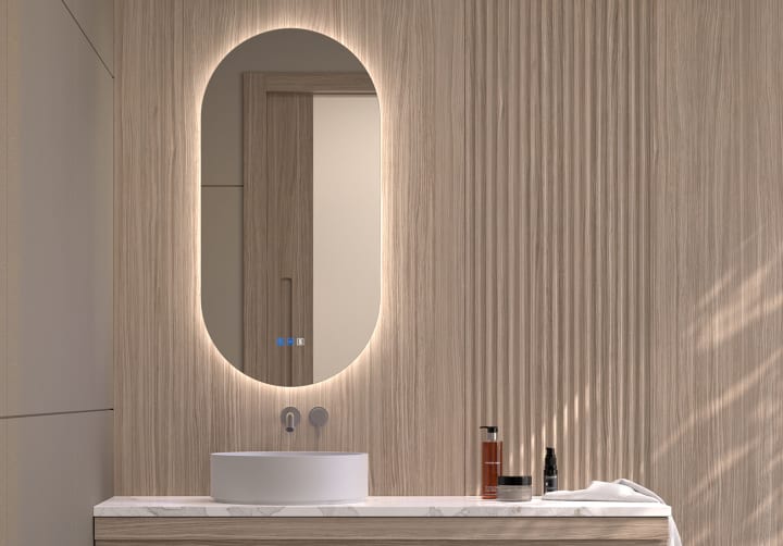 Espejo de baño con luz LED Denia Bruntec principal 3