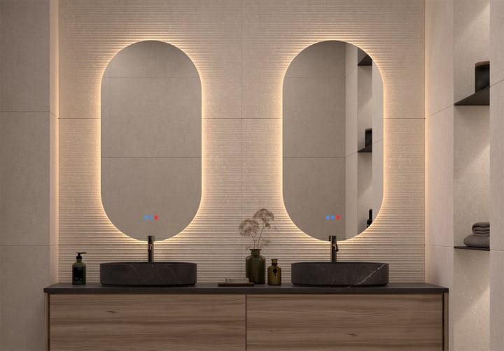 Espejo de baño con luz LED Denia Bruntec principal 8