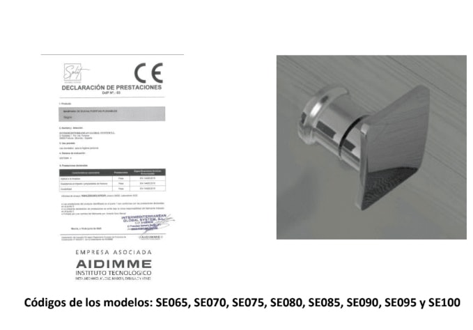 Mampara de ducha a medida Spacious Bruntec opción 4