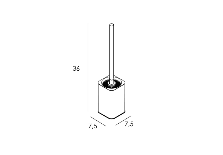 Escobillero de baño Slim Manillons Torrent croquis 6