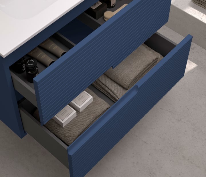 Mueble de baño con encimera de madera Limo Bruntec colores detalle 13