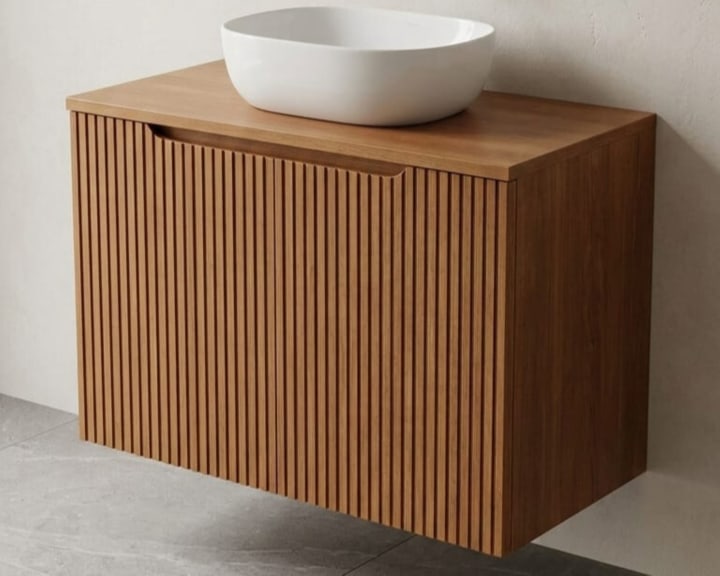 Mueble de baño de madera maciza Alpes 14 Bruntec detalle 5