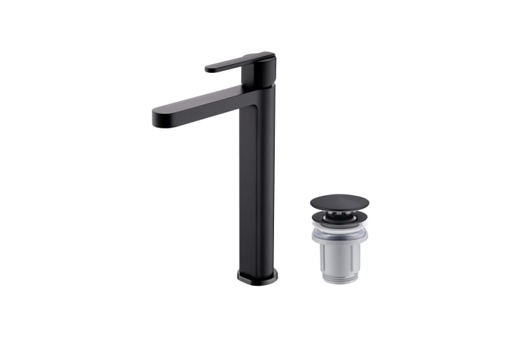 Pack Grifo de lavabo caño alto Roma Imex + Válvula click-clack principal 1