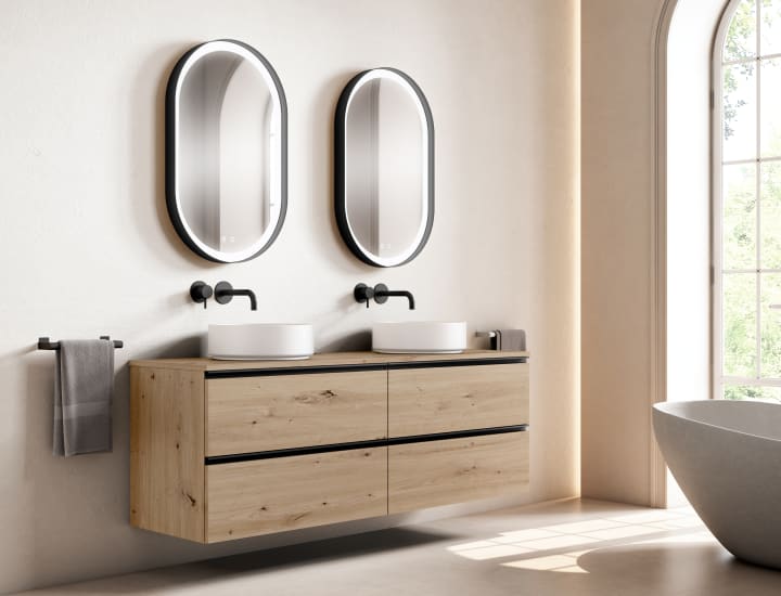 Mueble de baño con encimera MDF Hidrófuga Granada Visobath principal 1