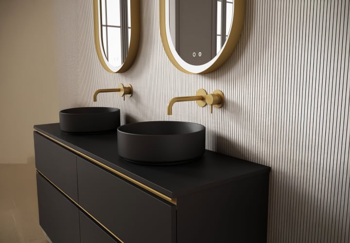 Mueble de baño con encimera MDF Hidrófuga Granada Visobath detalle 11