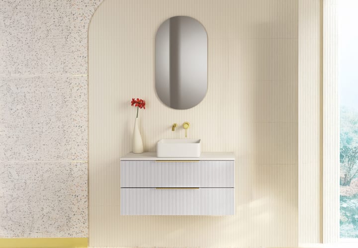Mueble de baño con encimera de solid surface Soho Bruntec principal 2