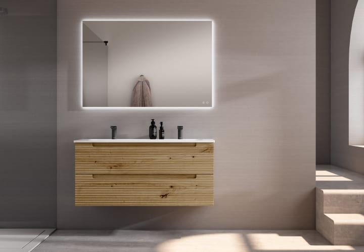 Conjunto mueble de baño Kyoto japandi Viso principal 1