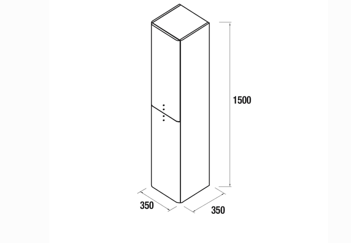 Columna de baño Uniiq Salgar croquis 17