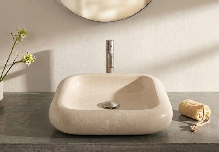 Lavabo de mármol natural Dinámo Bruntec principal 1