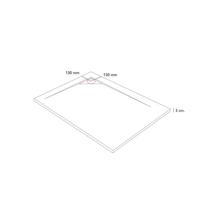 Platos de ducha de resina Design Corner Bruntec croquis 5