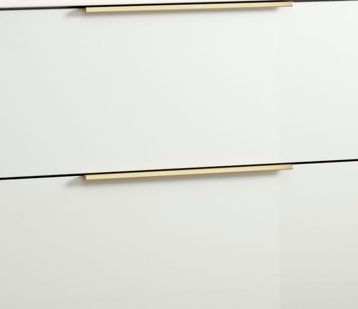 Conjunto mueble de baño fondo reducido 39cm Comet tirador dorado Coycama detalle 5
