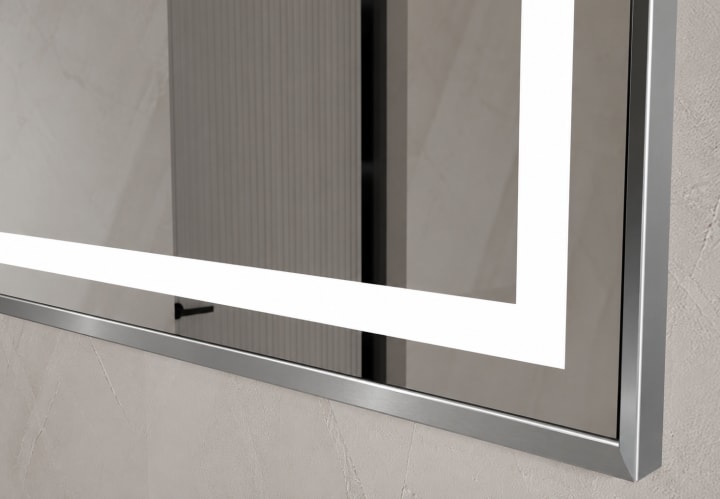 Espejo de baño con luz LED Rua Bruntec detalle 2