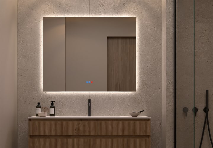 Espejo de baño con luz LED Dune Bruntec principal 1