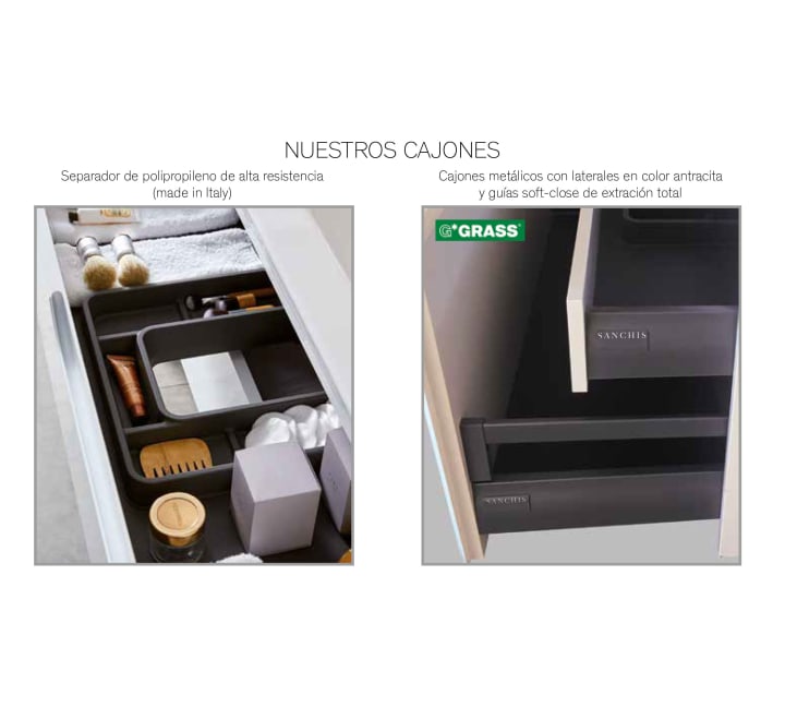 Conjunto mueble de baño Nice Sanchis opción 4