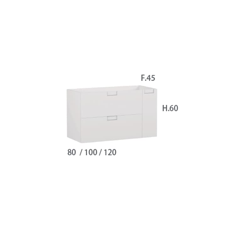 Mueble de baño Luna Campoaras croquis 3