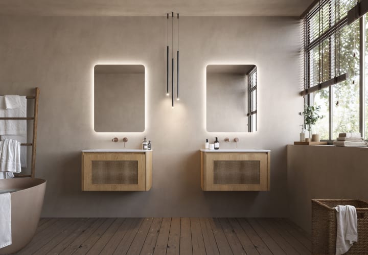 Espejo de baño con luz LED Dinamarca Ledimex ambiente 7