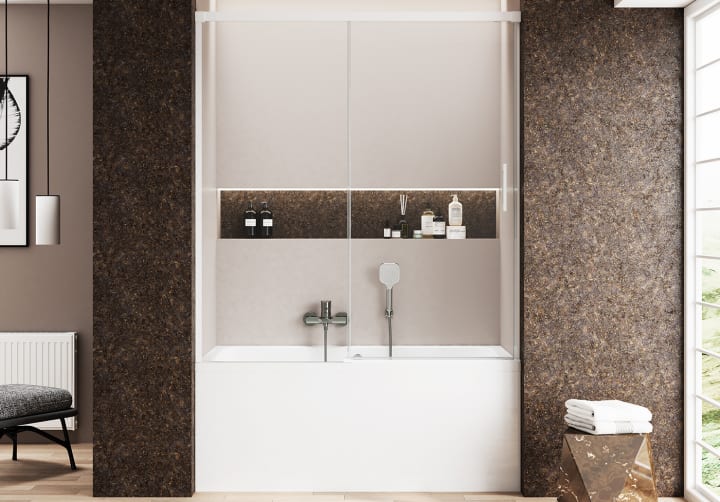 Mampara de bañera Copenhague Bruntec principal 2