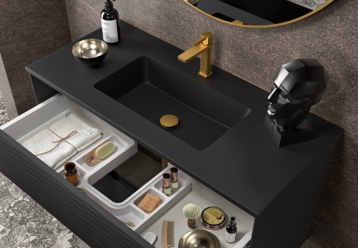 Lavabo encastrado Mara Masai Coycama detalle 16