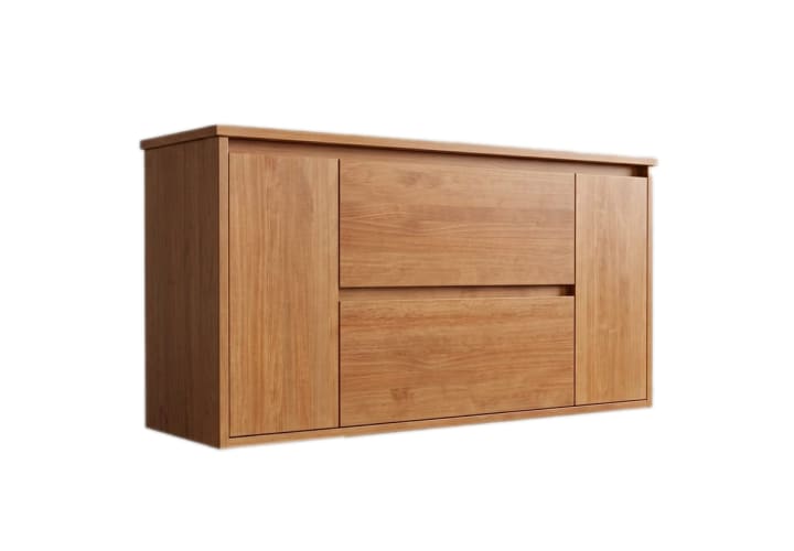 Mueble de baño con encimera de madera maciza Alpes 13 Bruntec detalle 3