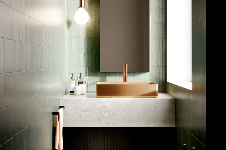 Lavabo sobre encimera Detroit Bathco ambiente 6