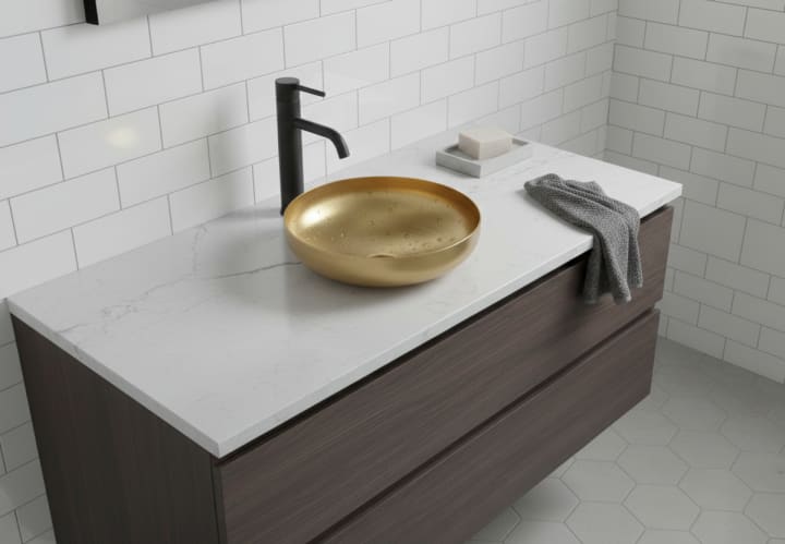 Lavabo sobre encimera Titan Bruntec ambiente 4