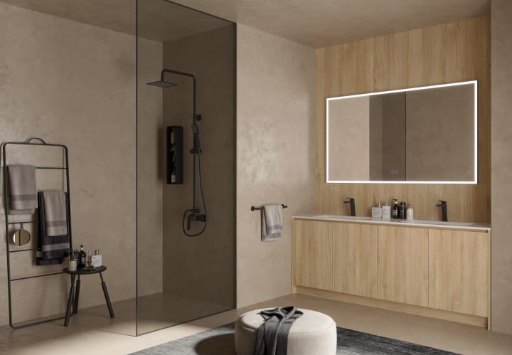Espejo de baño con luz LED Suiza Ledimex ambiente 7