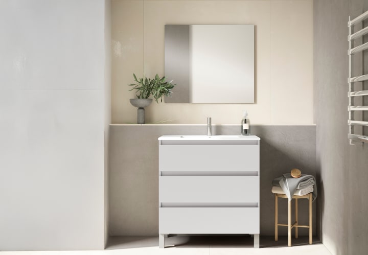 Mueble de baño fondo reducido 39.5 cm Box Viso principal 2