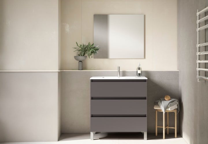 Mueble de baño fondo reducido 39.5 cm Box Viso principal 3