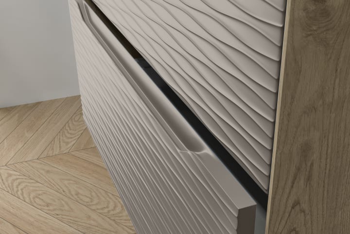 Mueble de baño con encimera de madera Sahara Coycama detalle 19