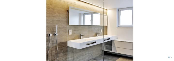 Lavabo suspendido Ideal Bruntec ambiente 1