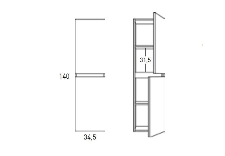 Columna de baño Box de Viso croquis 11