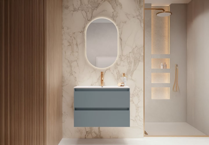 Mueble de baño fondo reducido 39.5 cm Nido Viso principal 2