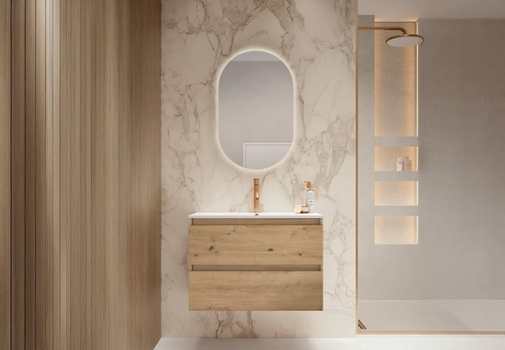 Mueble de baño fondo reducido 39.5 cm Nido Viso principal 4