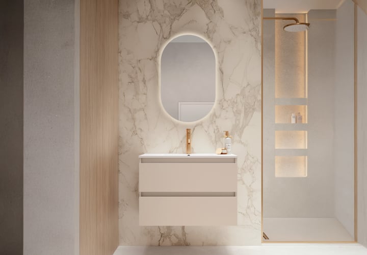 Mueble de baño fondo reducido 39.5 cm Nido Viso principal 5