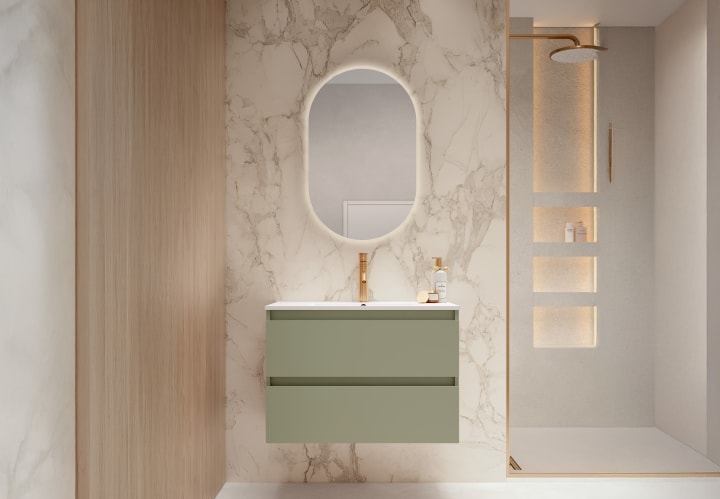 Mueble de baño fondo reducido 39.5 cm Nido Viso principal 6
