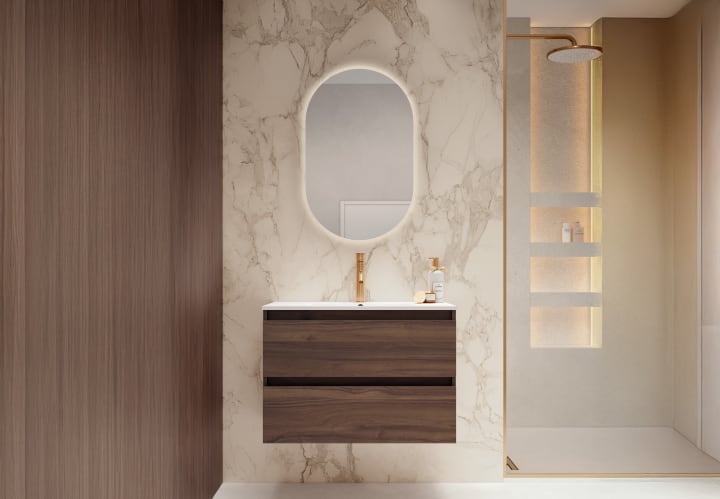 Mueble de baño fondo reducido 39.5 cm Nido Viso principal 7