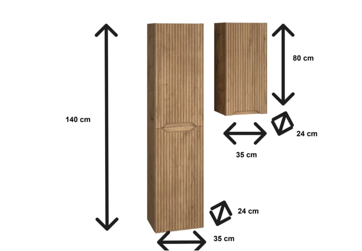 Columna de baño Alpes Bruntec croquis 6