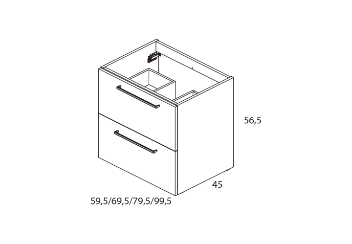 Conjunto mueble de baño Easy Royo croquis 12