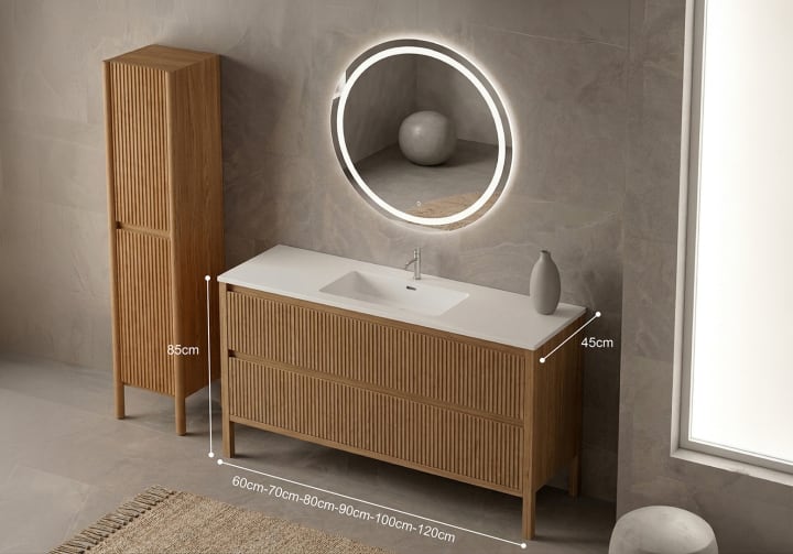 Conjunto de mueble de baño Alpes 23 Bruntec croquis 12