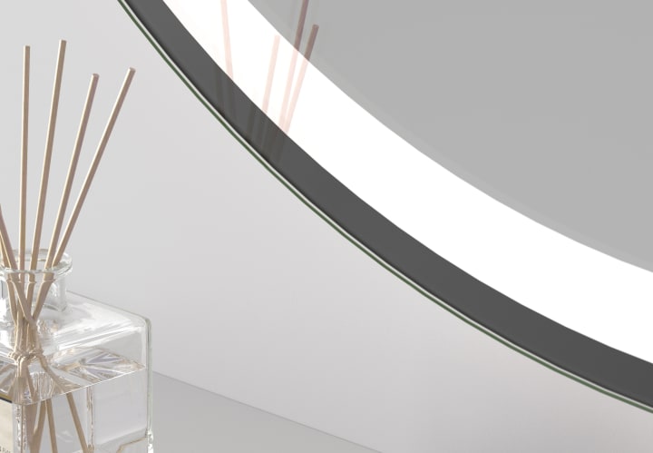 Espejo de baño con luz LED Aura Bruntec detalle 4