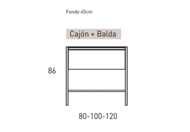 Mueble de baño Icon Viso croquis 27