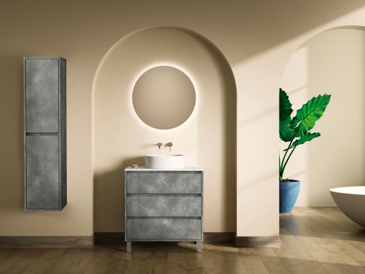 Mueble de baño con encimera de Solid Surface Boston Bruntec principal 2