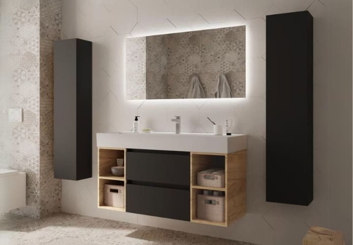 Conjunto mueble de baño Bequia Salgar ambiente 11