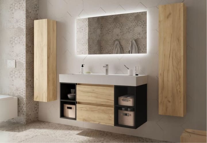 Conjunto mueble de baño Bequia Salgar ambiente 8