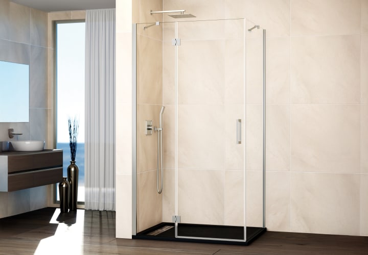 Mampara de ducha Glass (Combi C + lateral fijo) de GME principal 5