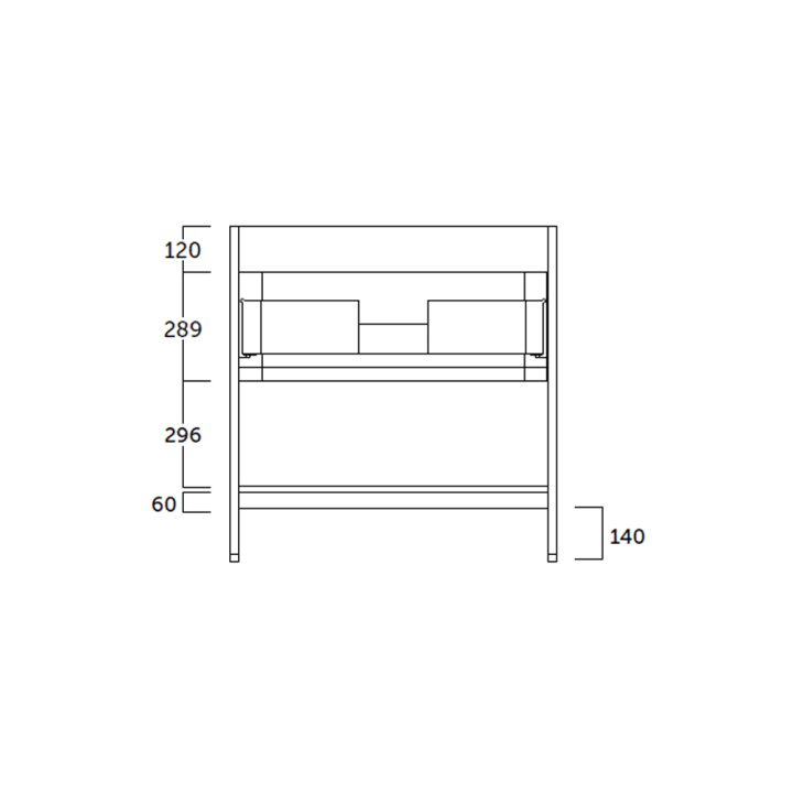 Mueble de baño Toscana Coycama croquis 7