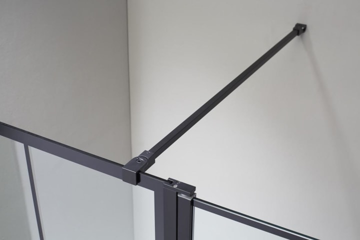 Mampara de ducha Screen Black Chess GME detalle 1