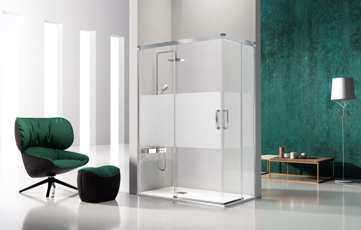 Mampara de ducha angular Glasé  (GS607+GS607) Kassandra principal 6