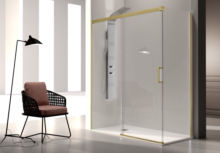 Mampara de ducha angular Glasé  (GS607+GS607) Kassandra principal 10